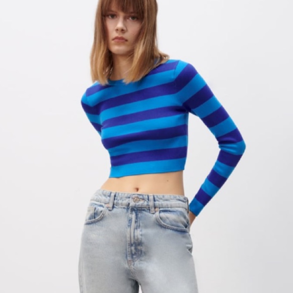 Zara basic rib knit sweater